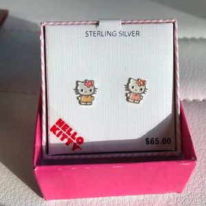 Hello Kitty Earring Sterling Silver